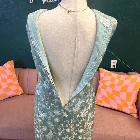 Vintage Dynasty Satin jacquard dress - Picture 5 of 11